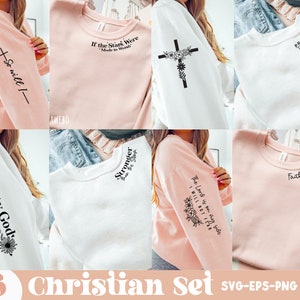 Boho christliches SVG PNG Bündel | Religiöses svg bündel l Hülse Sweatshirt-Svg-Bundle | Bibel Vers svg | Psalm vg | -Ausschnitt Shirt | Gott svg