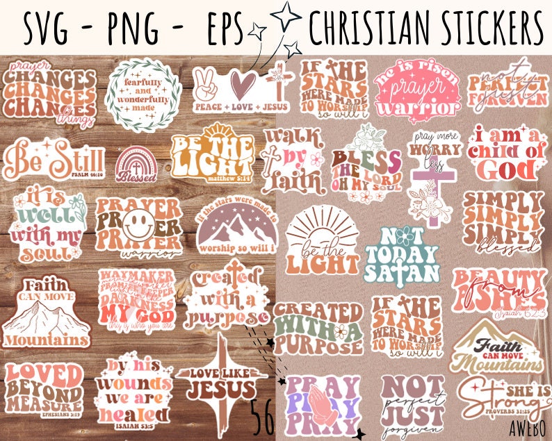 Christian Brands Assorted Catholic Decal Sticker Sheet Pack, Guardian  Angels, Novelty Religious Inspirational Stickers for Multi