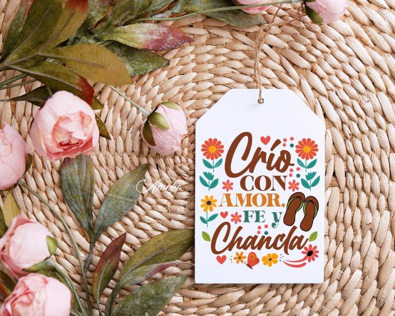 Crio con Amor Fe y Chancla PNG SVG | Rolig mexikansk mamma Svg | Latina Mama Sublimation Design | Blommig inspirerande mamma Svg Png bild 7