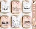 Boho Teacher Svg Png Bundle, Teacher Teach Inspire Love Svg, Coffee Teach Repeat Svg, Small Town Teacher Svg, Teachers Plant Seeds Svg Png