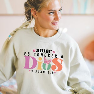Amar es Conocer a Dios Svg, Espanhol Religioso Svg Espanhol svg, Frases biblicas svg, Frases cristianas svg, Dios Svg, Latina Religious svg
