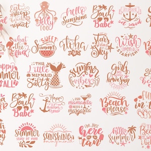 Colorful Summer Bundle Svg, Png and Eps Format