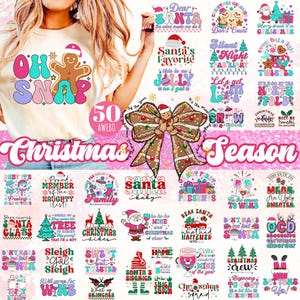 Paquete de 50 SVG y PNG de Navidad con sarcasmo, SVG de Navidad retro, SVG de Feliz Navidad, SVG de vacaciones, SVG de Papá Noel, SVG de Navidad con vino, SVG de Navidad divertido