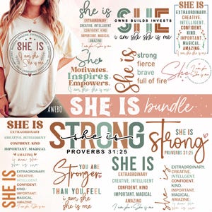 Paquete de Svg "Ella soy yo" de Boho, Svg de afirmación de mujer, Svg de mujeres empoderadas, Svg de afirmaciones positivas, Svg de amor propio, Svg motivacional