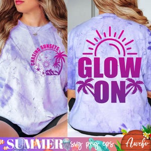 21 Retro Summer Svg Png Eps Bundle for front and Back Shirt Design