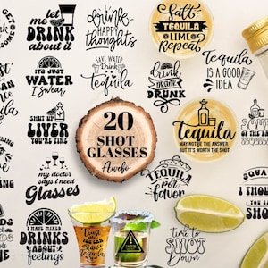 Borrelglas citaten Svg Png bundel, schot svg, borrelglas wrap svg, tequila svg, grappig drinken svg, grappige dronken gezegden svg, sublimatie png