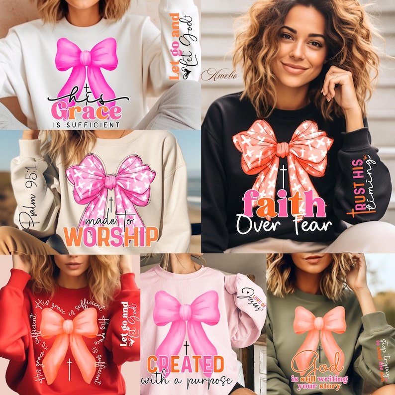 Boho Christian Png Bundle, Religious Png, Sleeve Sweatshirt Design Png, Bible Verse Png, Psalm Png, Jesus Png, God Png, Faith Png, Worship Png for your Christian Projects