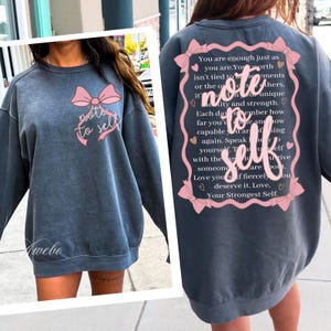 Opmerking zelf SVG PNG, Coquette inspirerende Svg, Postive quotes Svg, vrouw affirmatie Svg, voor- en achterkant shirt, sterke vrouwen SVG, png-bestand