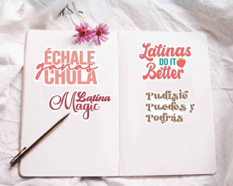 Latina Stickers SVG PNG Bundle | Chingona Sticker Svg | Latina Af ...