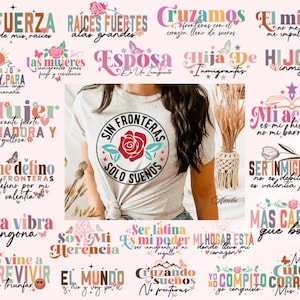 30 eingewanderte Lateinische Schrift | Latein Power svg | Spanisches svg | Mexikanische svg | Inspirierende Latein-Svg | Tshirt | Spanische svg