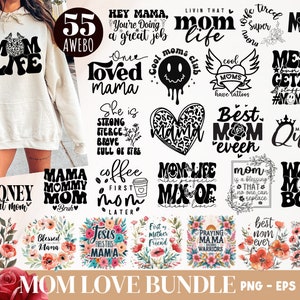 Pacote com 55 imagens em PNG de mãe, 15 imagens em PNG de mãe floral, Oração cristã em PNG, Amor abençoado de mãe e mãe em PNG, Imagens inspiradoras de mãe em PNG, Dia das Mães em PNG