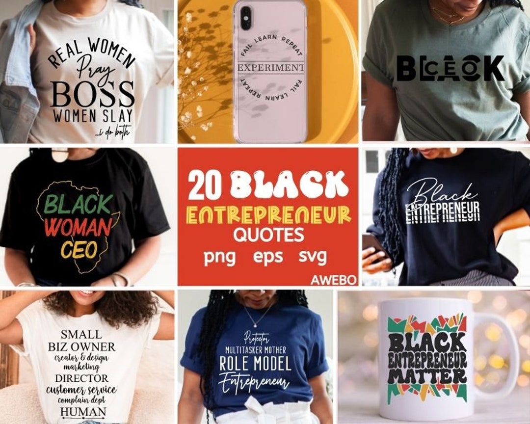 Black Svg Entrepreneur Svg Bundle Entrepreneurship Svg Black Woman Svg ...