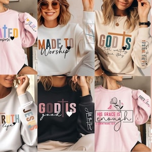 Boho Christian Svg Png Bundle, Religious svg, Sleeve Sweatshirt Design Svg, Bible Verse Svg, Psalm Svg, Jesus Svg, God Svg, Faith Svg, Png