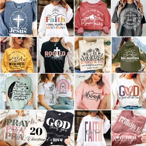Boho Christian Svg Png Bundle, Elegant Christian Bible Verse svg, Scripture svg, Sleeve Shirt Svg, God Jesus Svg, Psalm Svg, Love Faith Svg