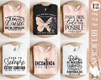 Frases religiosas Español svg | Frases biblicas svg | Dios es amor fortaleza svg | Frases cristianas svg | Encomienda a Dios svg | Dios svg