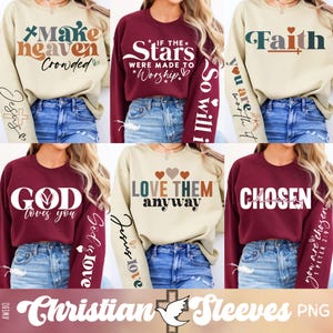 Boho Christian Svg Png Bundle, svg religieux, manches sweat Design Svg, verset de la Bible Svg, Psaume Svg, Jésus Svg, Dieu Svg, foi Svg, Png