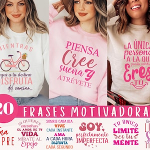 20 Latina Motivational Quotes Bundle svg | Positive quotes svg | Latina Png | Spanish Sayings svg | Coffee Mug svg | Sublimation Designs