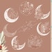 Floral Moon Svg bundle | Boho Moon Svg | Floral Moon png clipart | Moon svg | Moon clipart tshirt | Celestial Svg | Wild Moon Flowers svg 