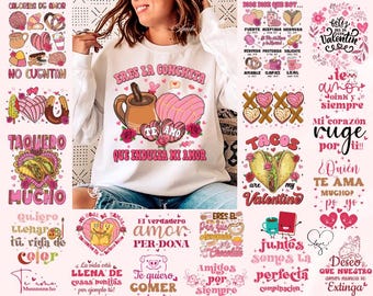 Paquete Mexicano Valentine Svg Png, Latina Valentine Png, Pan Dulce Png, Refranes Españoles Png, Tacos Png, Nachos Png, Dios dice que soy Png