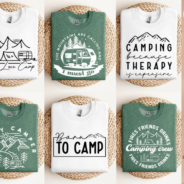 Boho Camping Svg Png Bundle, Camping Svg, Camp Life Svg, Camping Sign Svg, Summer Svg, Adventure Svg, Campfire Svg, Sublimation