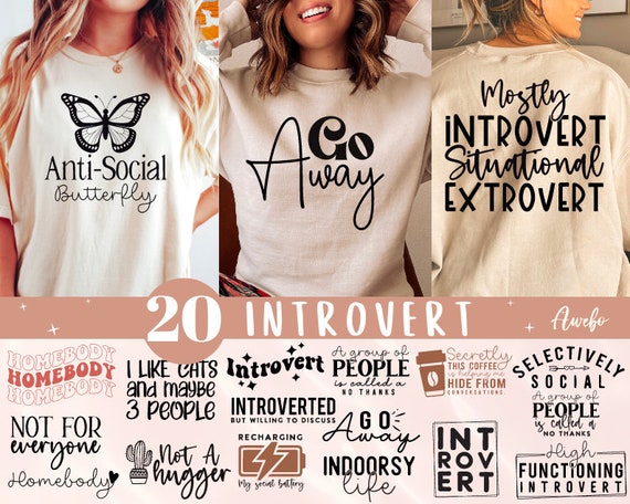 Boho Introvert Svg Png Bundle, Social anxiety svg, Mental Healthy Svg, Indoorsy Svg, anti social butterfly Svg, Social Distancing Svg, Tee