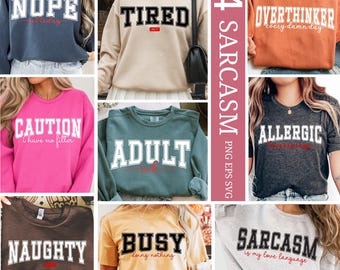 14 Bundle Png sarcasme, citations drôles bundle svg, Bundle Svg sarcastique, dictons sarcastiques Bundle Svg, humour adulte Svg, sublimation