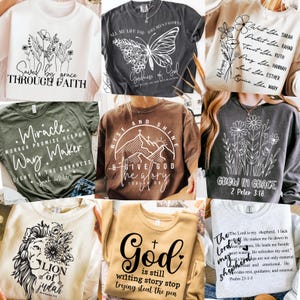 Boho kristen SVG PNG-paket, bibelvers-svg, skrift-svg, kvinnor i Bibeln-svg, växa i nåd-svg, räddad av nåd-svg, vägskapare-svg