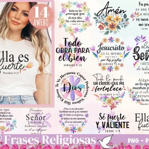 Frases Religiosas Florales png pdf, Spaanse png, frases biblicas png, Mexicaanse png, frases cristianas png, piensa en ti svg, koffiemok png
