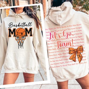 Kokette Basketball Mama Png, Sport Mutter Geschenk, Basketball Kokette Shirt, Lets Go Team Png, Sport Rücken Shirt Png, MoM Sport Png, Ästhetik