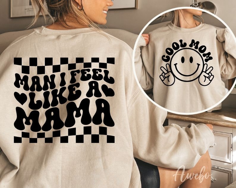 Trendy Retro Mom Svg Bundle, Funny Mom Shirt Svg, Retro mama svg, Mom svg, Boho mama svg, Groovy svg, Mama wavy text svg image 8