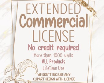 Extended Commercial License for all the Store - Awebo  (No Clipart is Included with License)