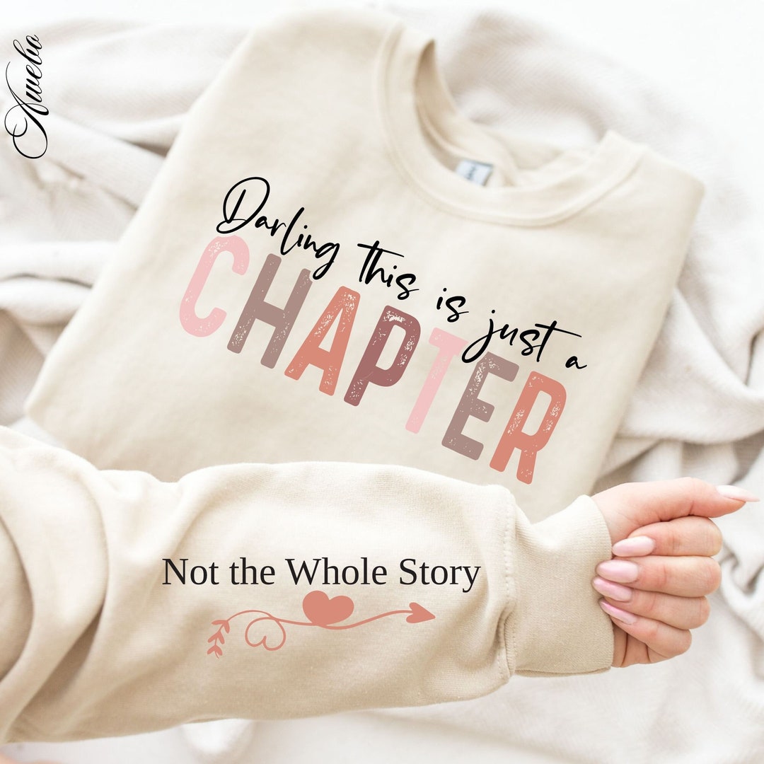 This is Just a Chapter SVG PNG, Boho Inspirational Sleeve Quote Shirt ...