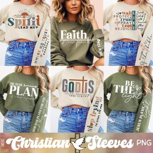 Bundle 12 Boho Christian Svg Png, svg religieux, manches sweat Design Svg, verset de la Bible Svg, psaume Svg, Jésus Svg, Dieu Svg, foi Svg, Png