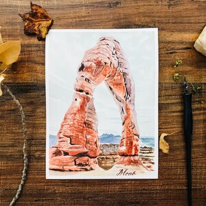 Acuarela de viaje / Acuarela personalizada pintada a mano a partir de una foto / 10 x 15 cm a 20 x 25 cm