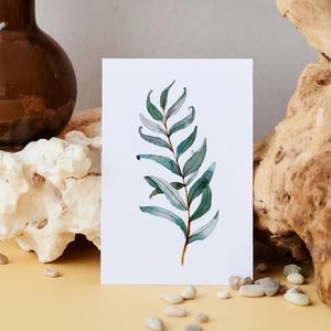 Digitale Aquarell Grußkarte | Druckbare Grußkarte für jeden Anlass | Elegantes botanisches Design | A2 und 5x7 Größe