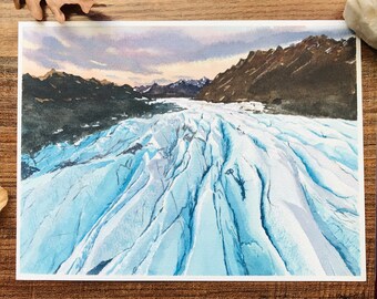 Portrait paysage peint à l'aquarelle peint à la main - Cadeau d'anniversaire personnalisé pour couple, mariage, Saint-Valentin, cadeau d'anniversaire pour elle et lui