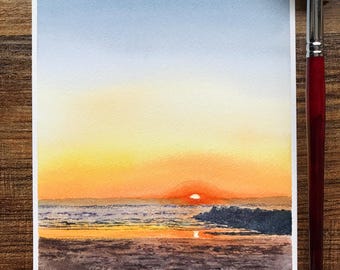 Aquarelle personnalisée peinte à la main de souvenirs de voyage - Art du paysage personnalisé, cadeau d'aventure unique pour les voyageurs, peinture de scènes de ville et de nature