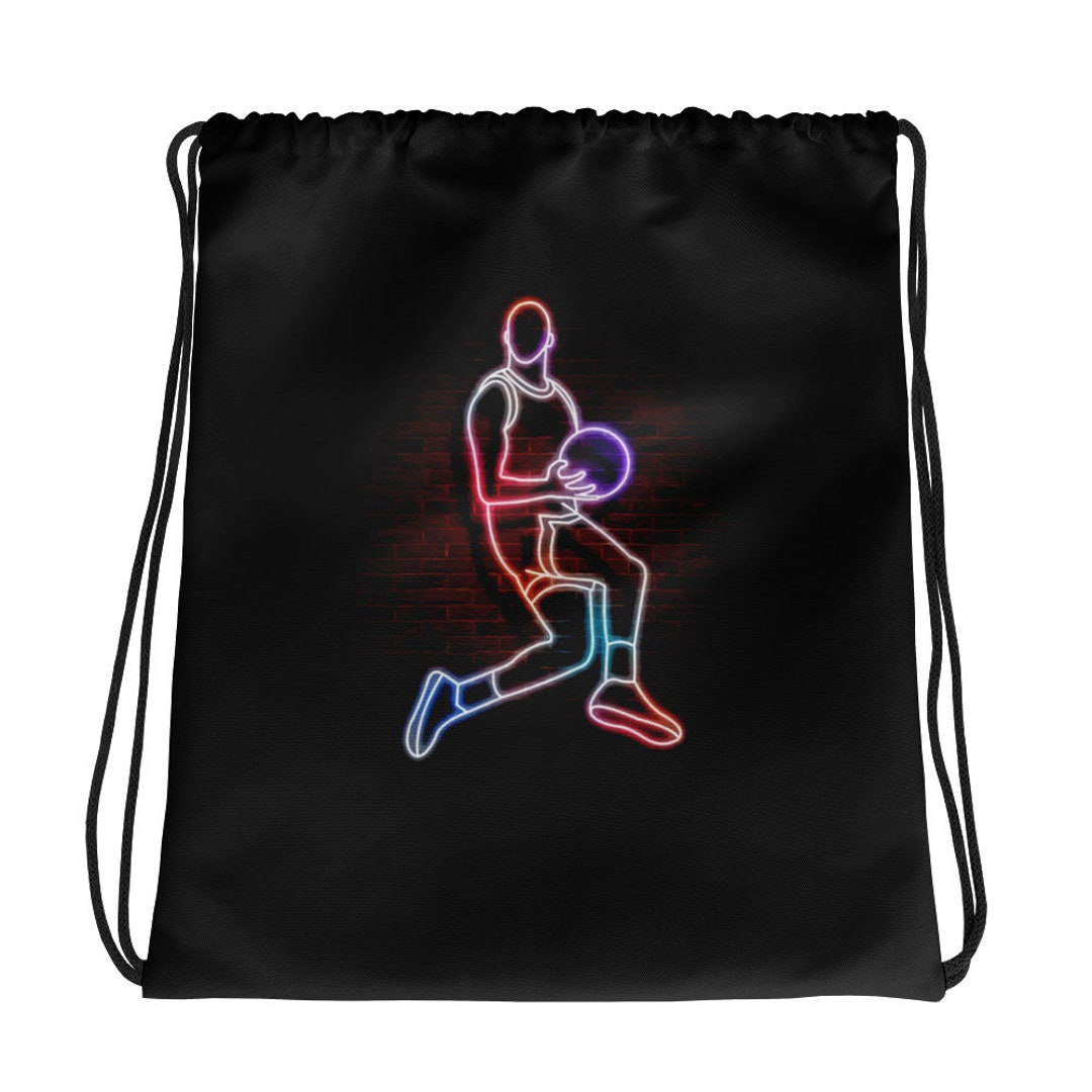 NBA Basketball Drawstring Bag Cinch Bag Drawstring Etsy