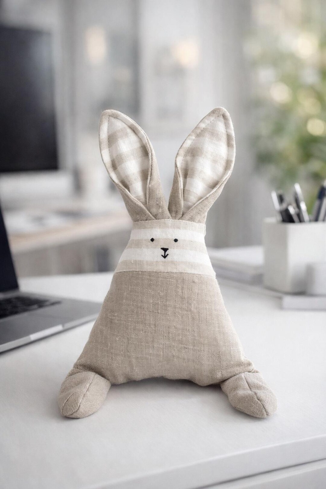 Bunny Sewing Pattern PDF, Stuffed Rabbit Plush Toy Template, DIY Fabric ...