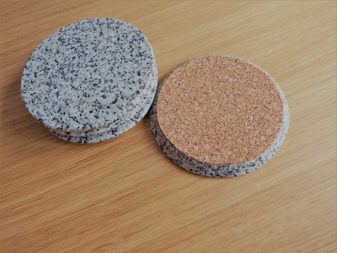 Granite Coasters set of 4 Natural Granite Stone Coasters Etsy