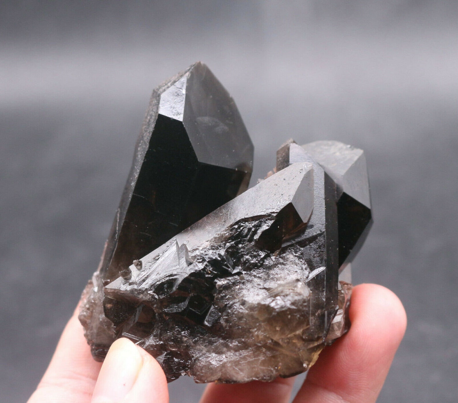 180g Natural Beautiful Black Quartz Crystal Cluster Mineral Etsy