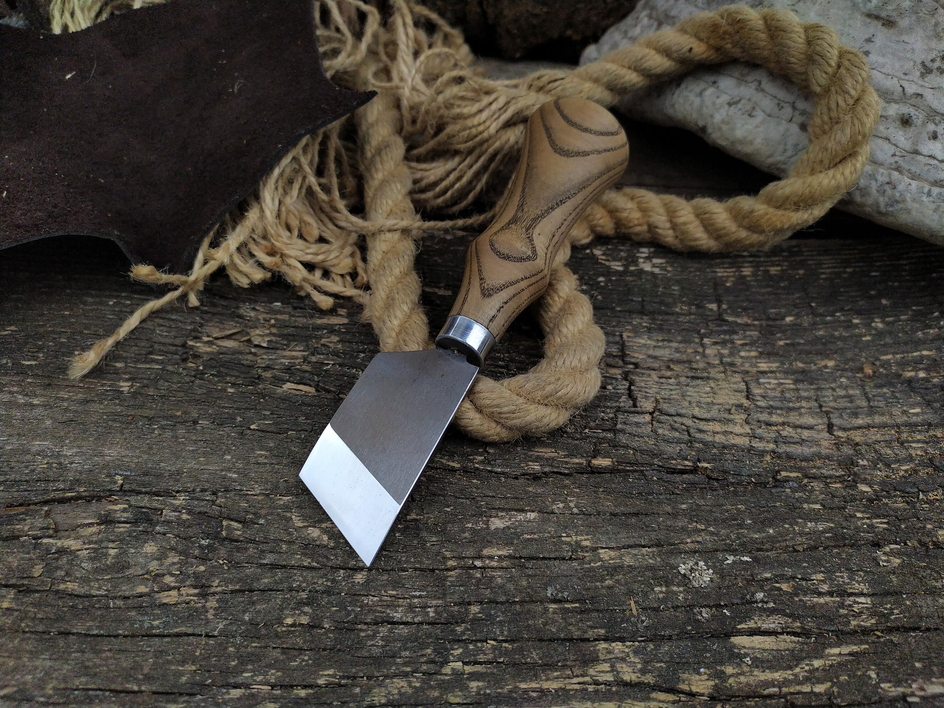 Leather Skiving Knife Hand Made Knife for Leather Etsy