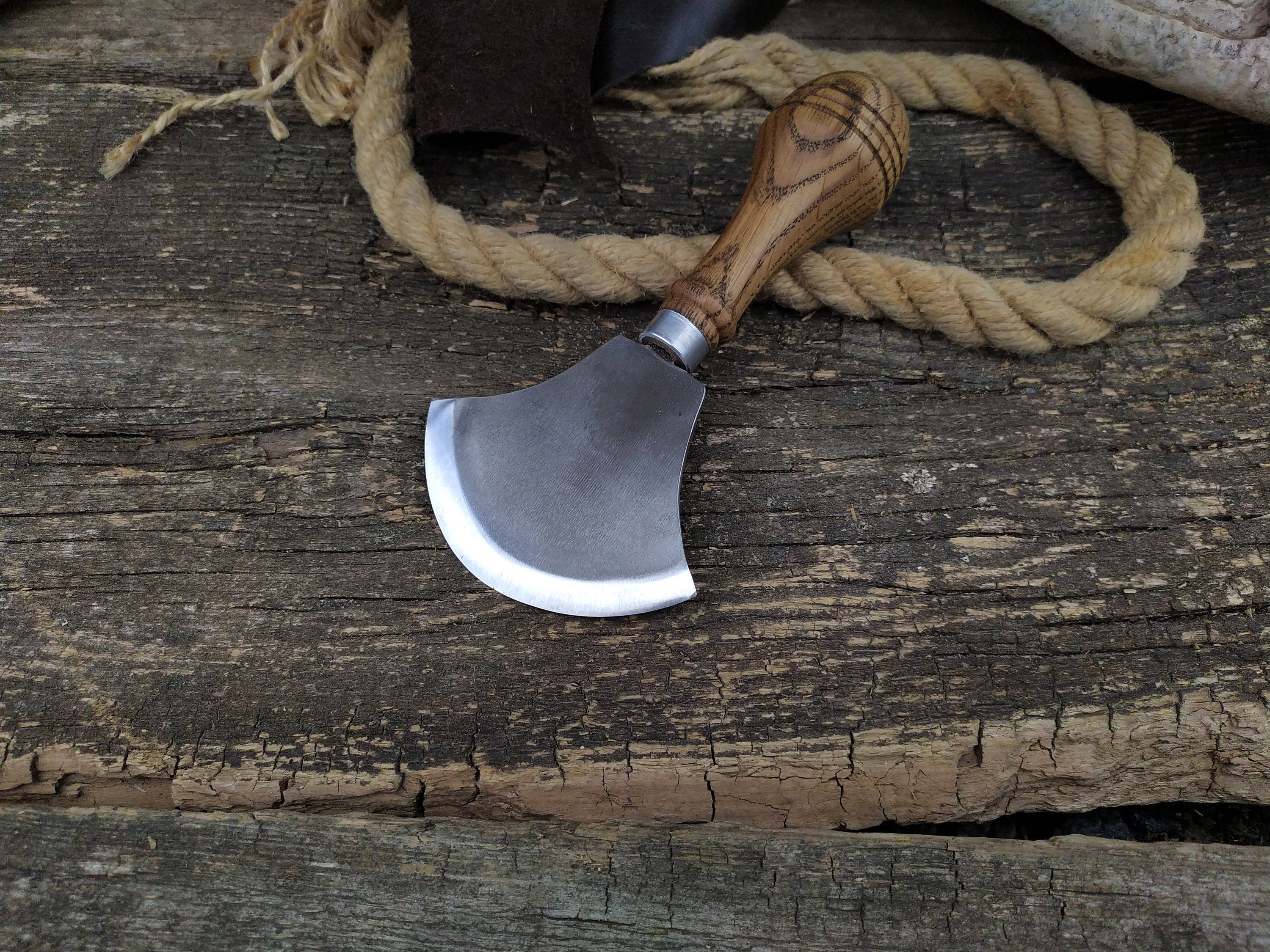 Leather knife Leather Half Moon Knife Head Round Knife Big Etsy