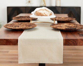Linen Table Runner. Sustainable Home Decor. Various sizes available. Table linens. Farmhouse decor