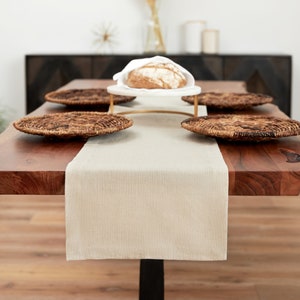 Linen Table Runner. Sustainable Home Decor. Various sizes available. Table linens. Farmhouse decor
