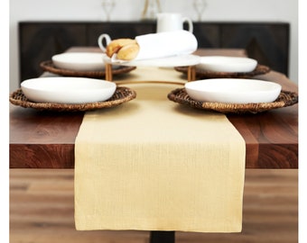 Linen Table Runner in Various Sizes Table Linens