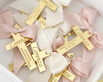 Personalized Baptism Favor Tag, Gold Mirror Cross Tag, Confirmation Tag, Baptism Gift Tag, Mi Bautizo Favor Tag, Baptism Thank You Tag