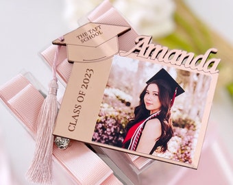 Personalized Graduation Photo Magnet: Class of 2026 Party Favors