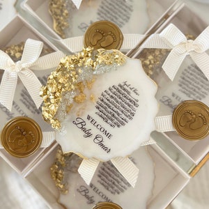 Ayatul Kursi Epoxy Magnet Favors, Islamic Baby Shower Party Gifts, Ayatul Kursi Gifts, Unique Islamic Baby Favors, Welcome Baby Favors