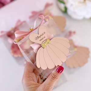 Roségouden cadeaus voor quinceanera, magneet Sweet 16, gunst mis Quince Anos, gepersonaliseerd cadeau, gunsten feest bruidsmeisje, Sweet 15, cadeau bruidsmeisje